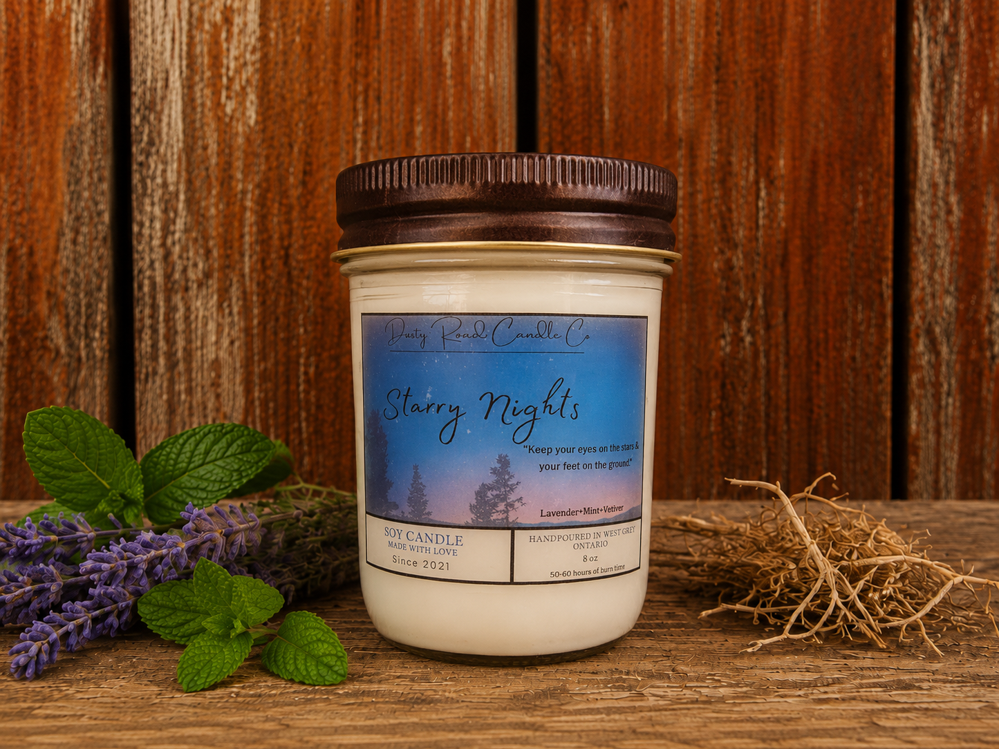 Starry Nights 8oz (Lavender, Mint & Vetiver)